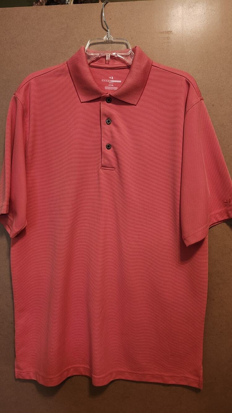Grand Slam Golf Performance Short Sleeve Polo Shirt Size Large Coral #532